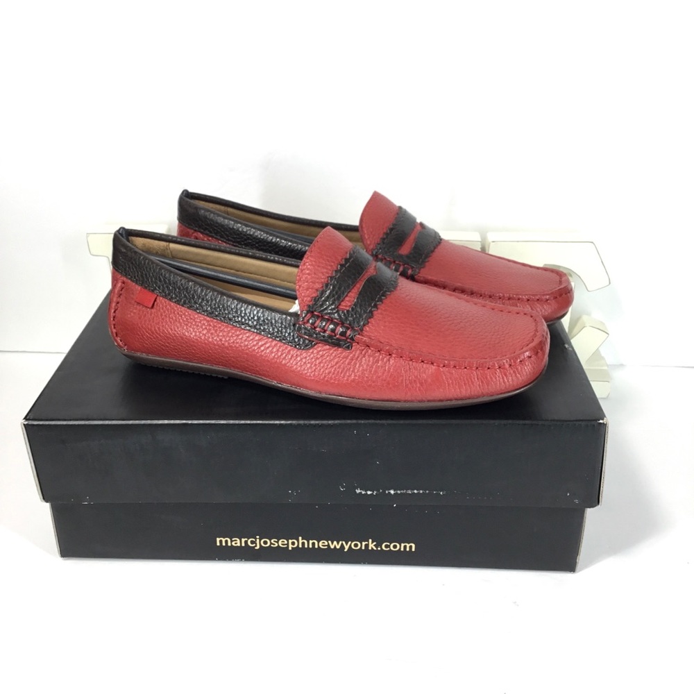 MARC JOSEPH NEW YORK LEATHER PENNY LOAFERS